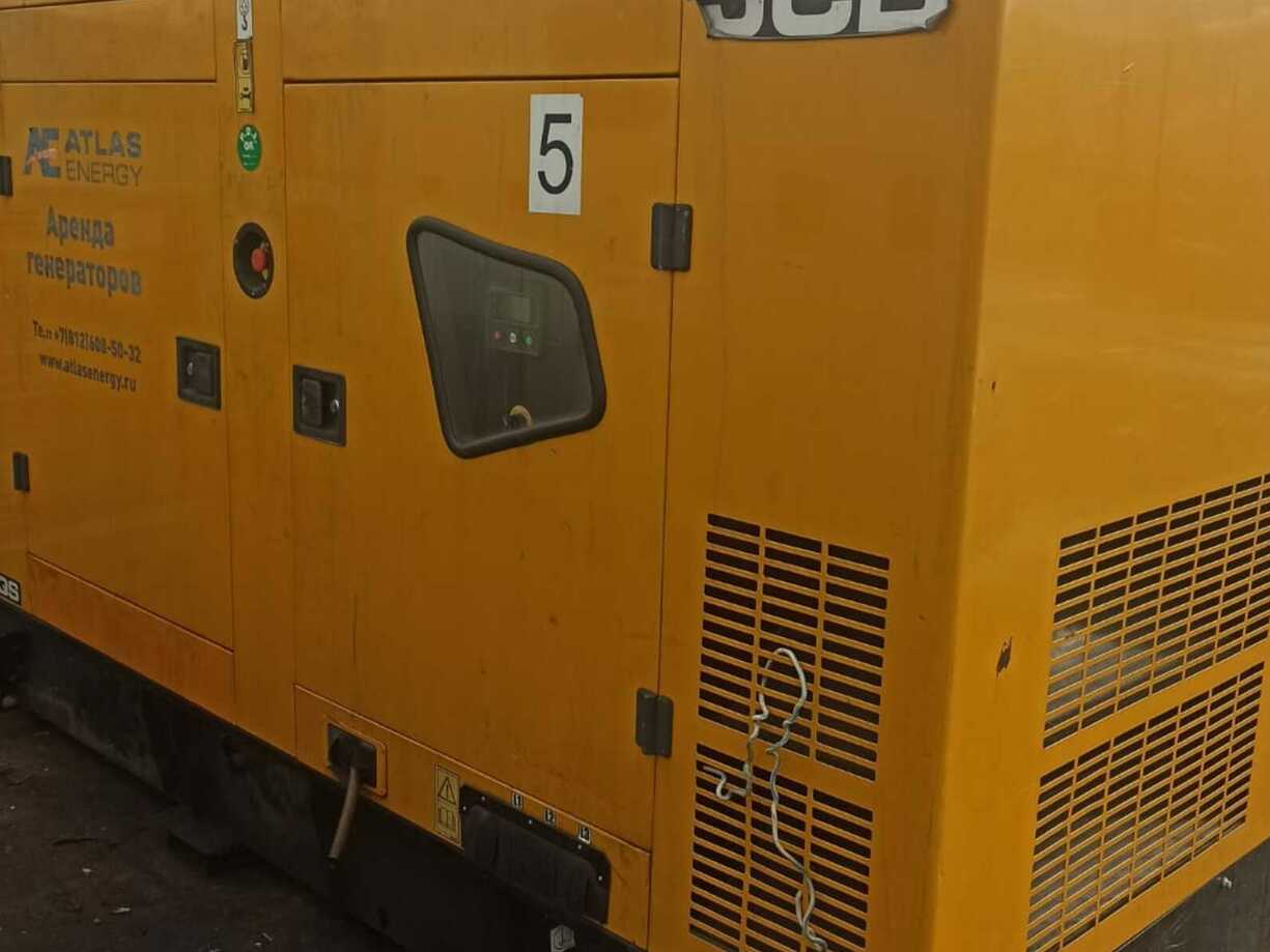 Дизельный генератор бу JCB JCB  G65QS, 50,4 кВт, 63 кВА – с наработкой: 14300 м./часов